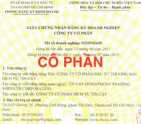 giấy phép kinh doanh