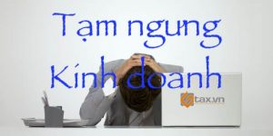 tạm ngưng kinh doanh