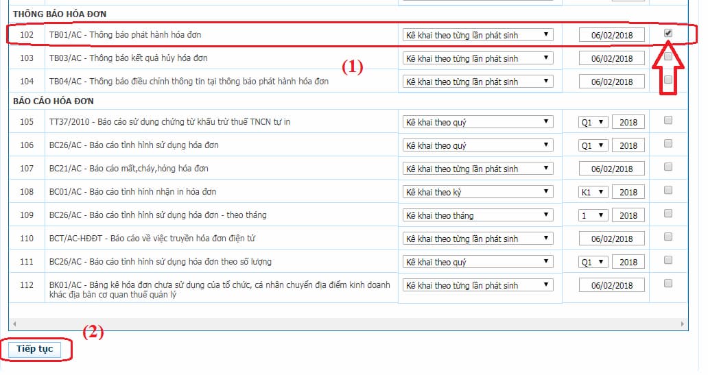 Thông báo phát hành hóa đơn điện tử 5 nộp thông báo phát hành hoá đơn điện tử