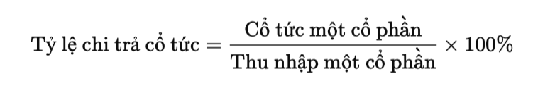 Công thức tính tỷ lệ chi trả cổ tức