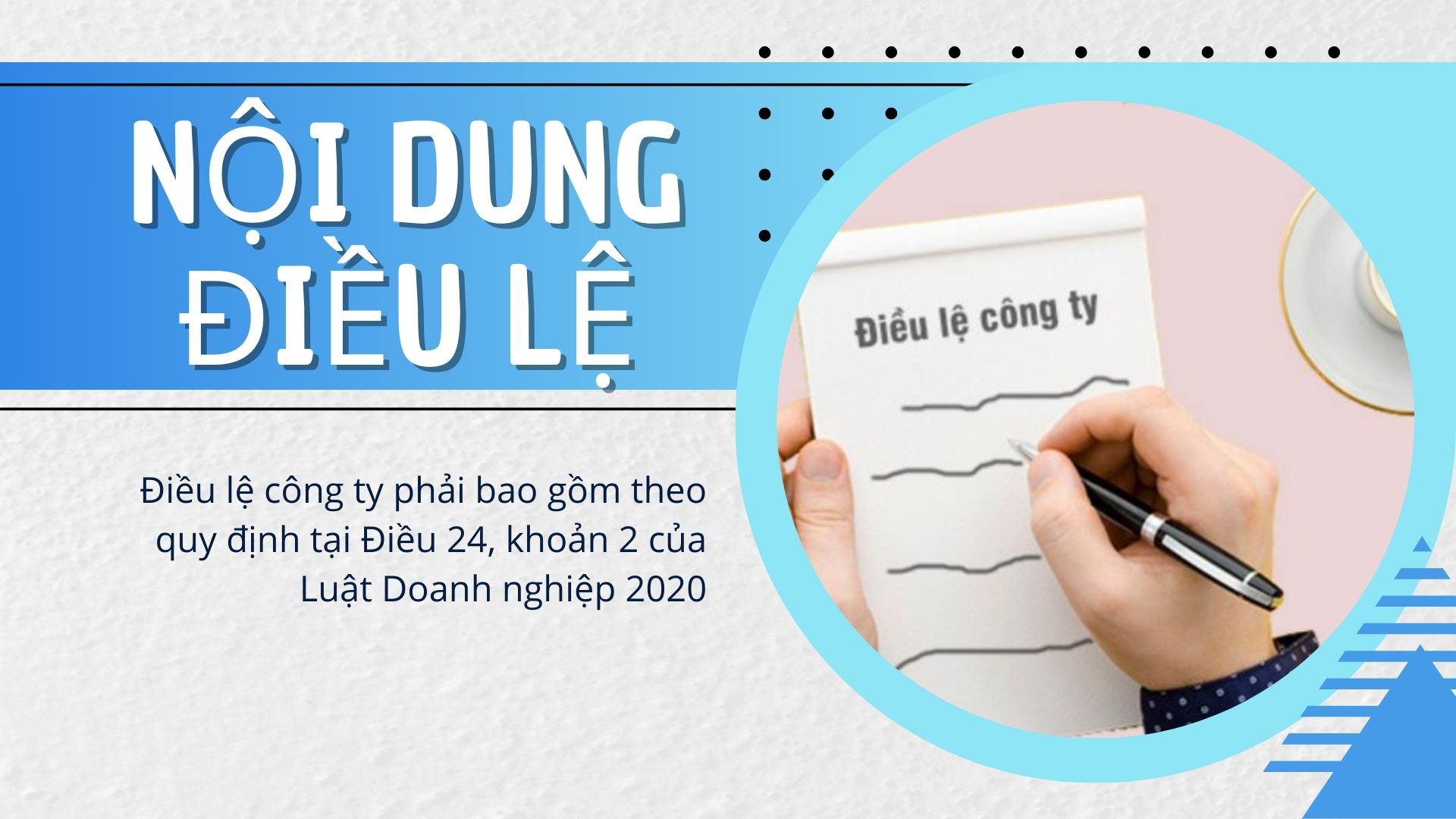 Nội dung cơ bản Điều lệ công ty