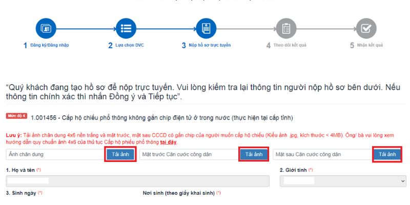 Dịch vụ làm hộ chiếu 13 cap nhap thong tin tuong ung