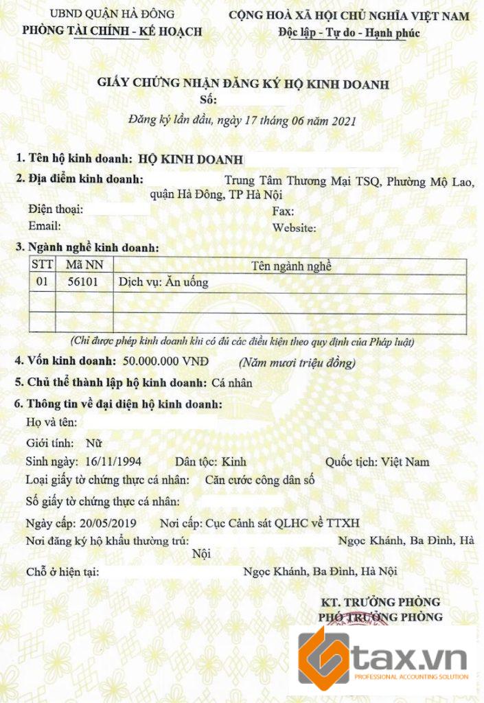 Đăng ký giấy phép kinh doanh 3 2. Thủ tục đăng ký giấy phép kinh doanh